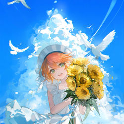 This is a pixiv picture whose title is 晴れ.
