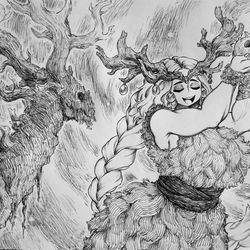 This is a pixiv picture whose title is Shaman.