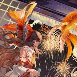 This is a pixiv picture whose title is 霊夢.
