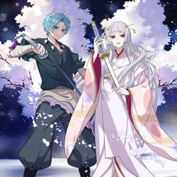This is a pixiv picture whose title is 刀鞘.