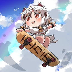 This is a pixiv picture whose title is トリックを決めてくれそうなミケちゃん.