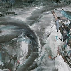 This is a pixiv picture whose title is 云涛微茫，戴月披烟.