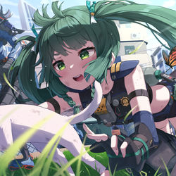 This is a pixiv picture whose title is 🐱💨.