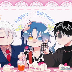 This is a pixiv picture whose title is タンタンハピバ🎉.
