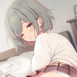 This is a pixiv picture whose title is お昼寝から.