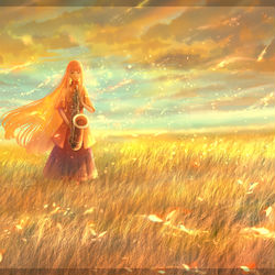 This is a pixiv picture whose title is 光想ハーモニー.