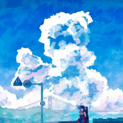 This is a pixiv picture whose title is 広島、因島.