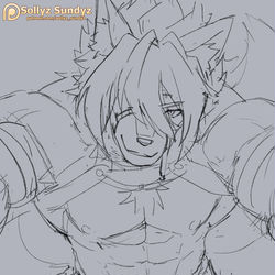This is a pixiv picture whose title is Von Lycaon 2024 WIP..