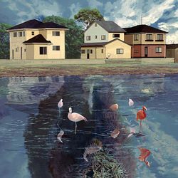 This is a pixiv picture whose title is 先に笑う鏡.