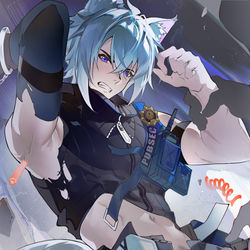 This is a pixiv picture whose title is 嘘——很急吧，但你先别急.