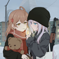 This is a pixiv picture whose title is アリサ・ミハイロヴナ・九条 マリヤ・ミハイロヴナ・九条.