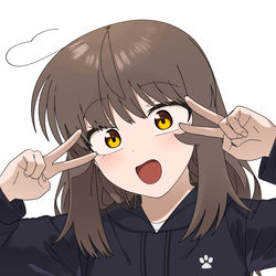 This is a pixiv picture whose title is 브이 누리.