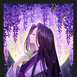 This is a pixiv picture whose title is 恋に咲けり藤の花.