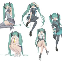 This is a pixiv picture whose title is ミク.