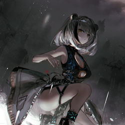 This is a pixiv picture whose title is 食铁兽.