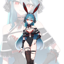 This is a pixiv picture whose title is 바니 비앙카.