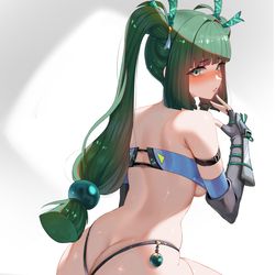 This is a pixiv picture whose title is Qingyi💚.