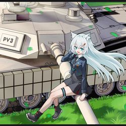 This is a pixiv picture whose title is 克拉拉的M1.