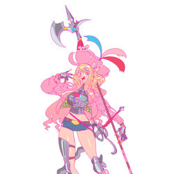 This is a pixiv picture whose title is ランツクネヒトギャル.