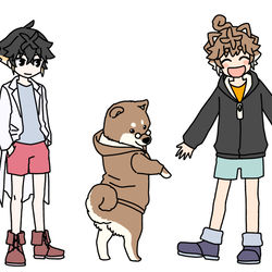 This is a pixiv picture whose title is 上着取り替えっこ！.