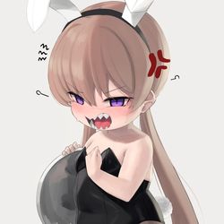 This is a pixiv picture whose title is もちもちバニーアイちゃん先輩.