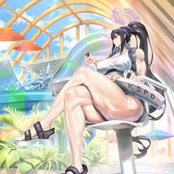 This is a pixiv picture whose title is 乙花スミレ-lifeguard.