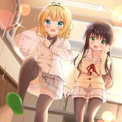 This is a pixiv picture whose title is この角度…見えてないわよね…？.