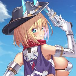 This is a pixiv picture whose title is カウガール.