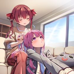 This is a pixiv picture whose title is 母娘.
