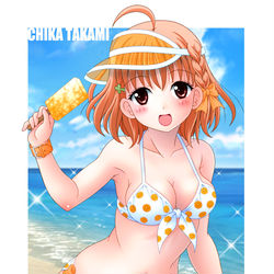 This is a pixiv picture whose title is 甘美…千歌SUMMER!!.