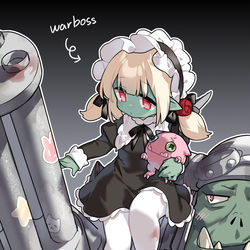 This is a pixiv picture whose title is loli warboss.