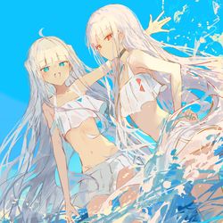 This is a pixiv picture whose title is 🌊.