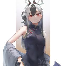 This is a pixiv picture whose title is カヨコ(チーパオ).