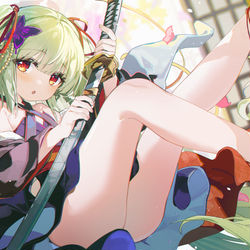 This is a pixiv picture whose title is 🔪🔪.