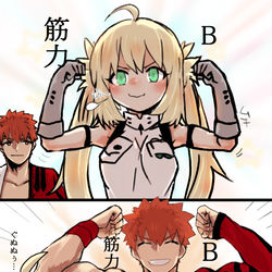 This is a pixiv picture whose title is 村キャス　後半英訳Second half, English.