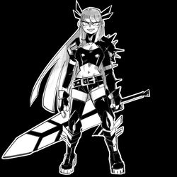 This is a pixiv picture whose title is edgelord.