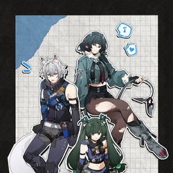 This is a pixiv picture whose title is ゼンゼロ/ Zenless Zone Zero.
