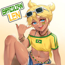 This is a pixiv picture whose title is ブラジリアンレンくん.
