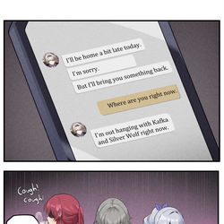 This is a pixiv picture whose title is HSR meme by Bonz0616.
