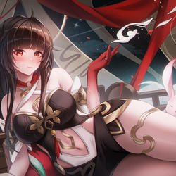 This is a pixiv picture whose title is 灵砂.