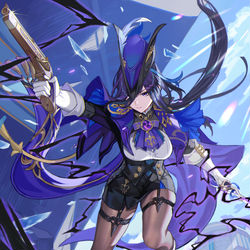 This is a pixiv picture whose title is 原神 克洛琳德同人.