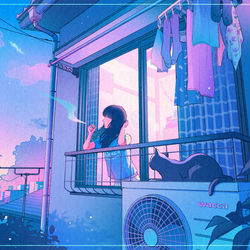 This is a pixiv picture whose title is 夕暮れの匂いがする.