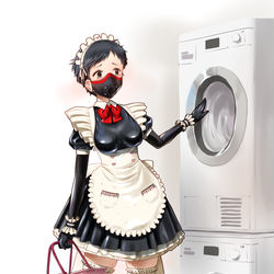This is a pixiv picture whose title is ラバーメイドちゃん.