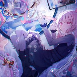This is a pixiv picture whose title is 諦めた鏡の中.