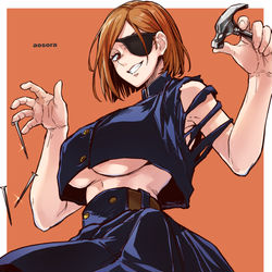This is a pixiv picture whose title is オッパッピーだよ　釘崎さん.