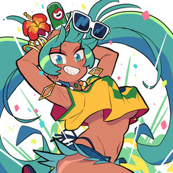 This is a pixiv picture whose title is brazilian miku.