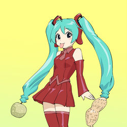 This is a pixiv picture whose title is 千葉ミクん.