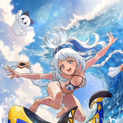 This is a pixiv picture whose title is Genshinimpact Mualani.