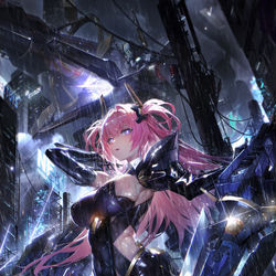 This is a pixiv picture whose title is CrossCore坍陨&暗物质.