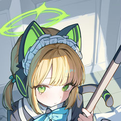 This is a pixiv picture whose title is 10日目 メイドミドリ.